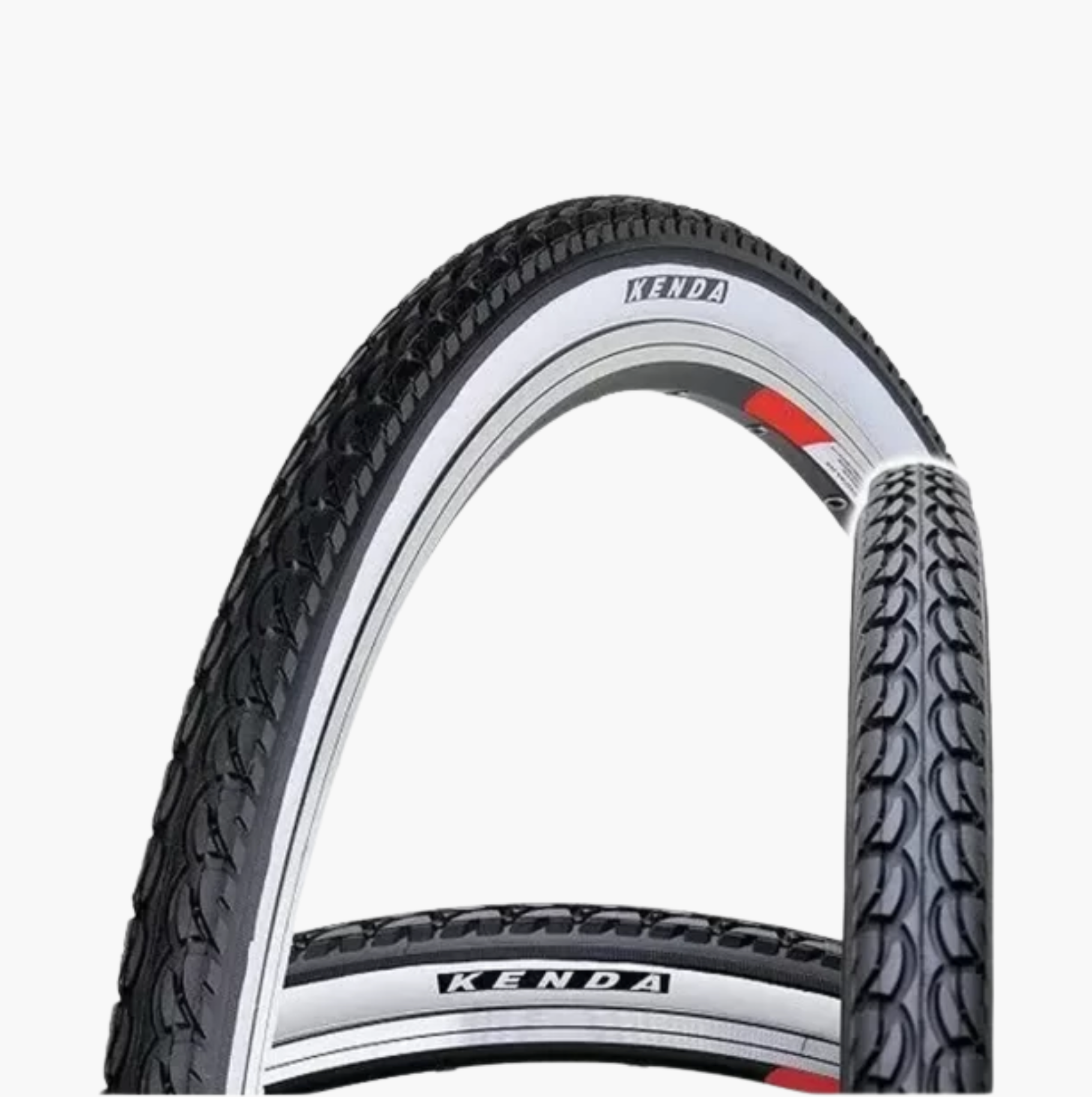 Llanta Kenda 700X35 K197 Alambre Color Negro Costados Blancos 30Tpi Urbano
