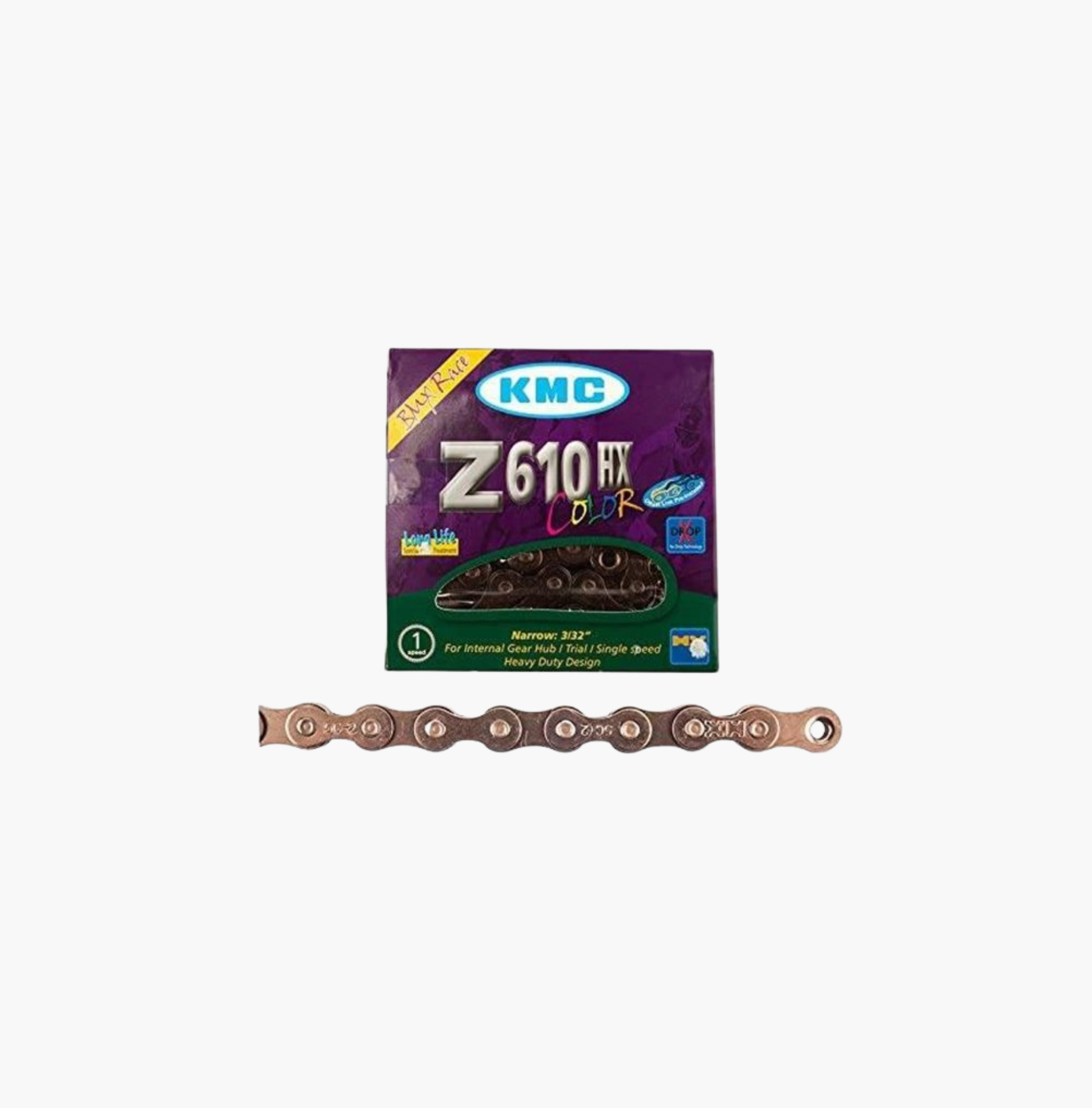 Cadena Kmc Z610Hx 1Vel Cromo 112L