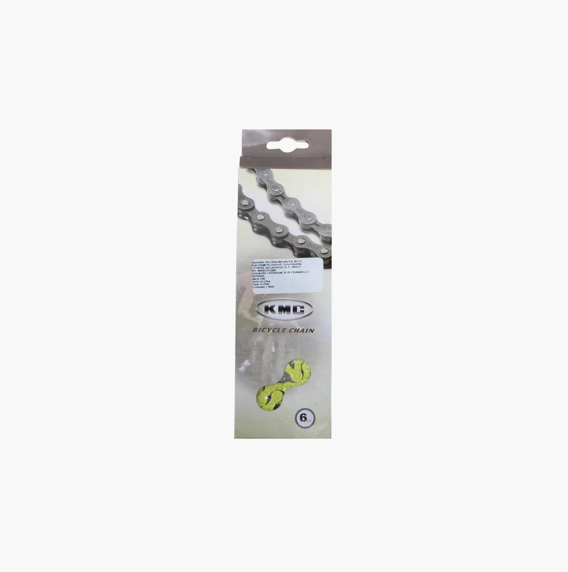 Cadena Kmc Z6 Ys-793 Amarillo Neon 6Vel